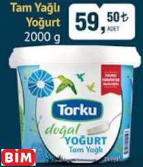 TORKU TAM YAĞLI YOĞURT TORKU TAM YAĞLI YOĞURT